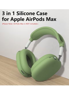 Silicone Cases Suitable for Apple AirPods Max 3-in-1 Headphones Anti-Scratch Ear Cups Cover Headband Cover and Ear Pad Protector Case Skin Accessories (Green) - pzsku/Z0CB8AC2F235785FE7858Z/45/_/1685270183/8eba1f90-d4a9-4a52-95e6-994fde4b4feb