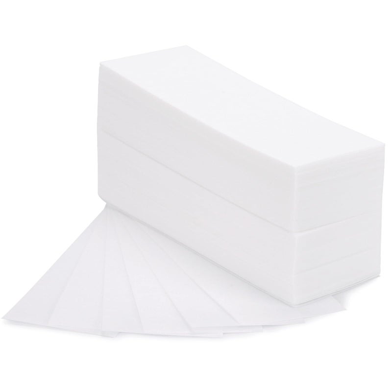 BTYMS 200 Pieces Large Non Woven Wax Strips 7.5 x 2.6 Inches Body and Facial Hair Removal Waxing Strips Soft Waxing Paper Sheets - Image 1