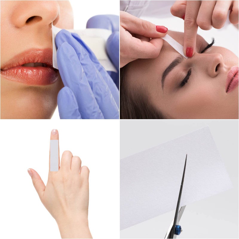 BTYMS 200 Pieces Large Non Woven Wax Strips 7.5 x 2.6 Inches Body and Facial Hair Removal Waxing Strips Soft Waxing Paper Sheets - Image 4