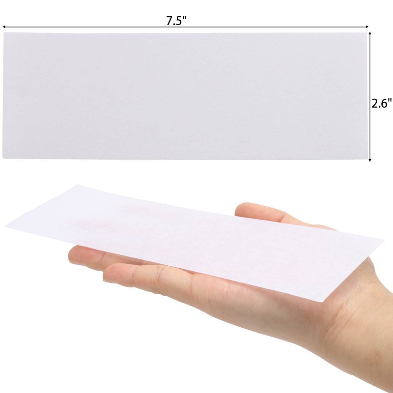 BTYMS 200 Pieces Large Non Woven Wax Strips 7.5 x 2.6 Inches Body and Facial Hair Removal Waxing Strips Soft Waxing Paper Sheets - Image 2