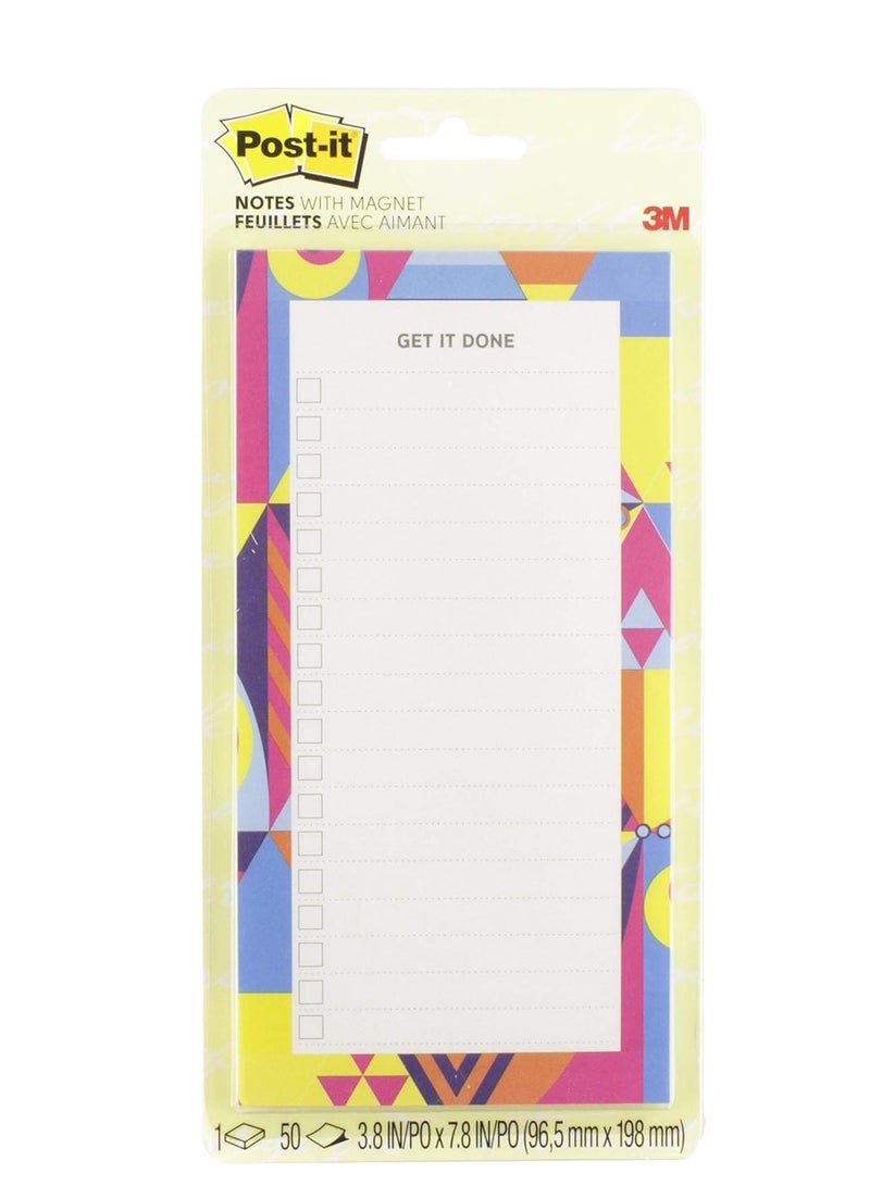 Post It 1 Pack Get It Done Printed Note Gradient Design 3.8 Inch X 7.8 Inch - Image 1