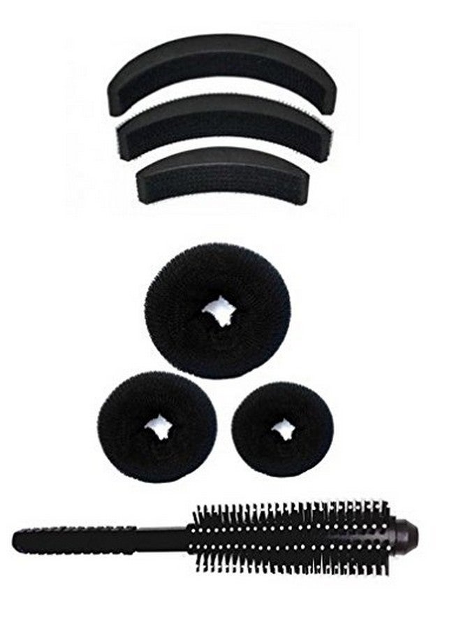 Out Of Box Set Of 3 Hair Pin Puff And Donut Bun Three Size Oob_1112 Extreme Hair Volumizer Bun with Round Comb - Image 1