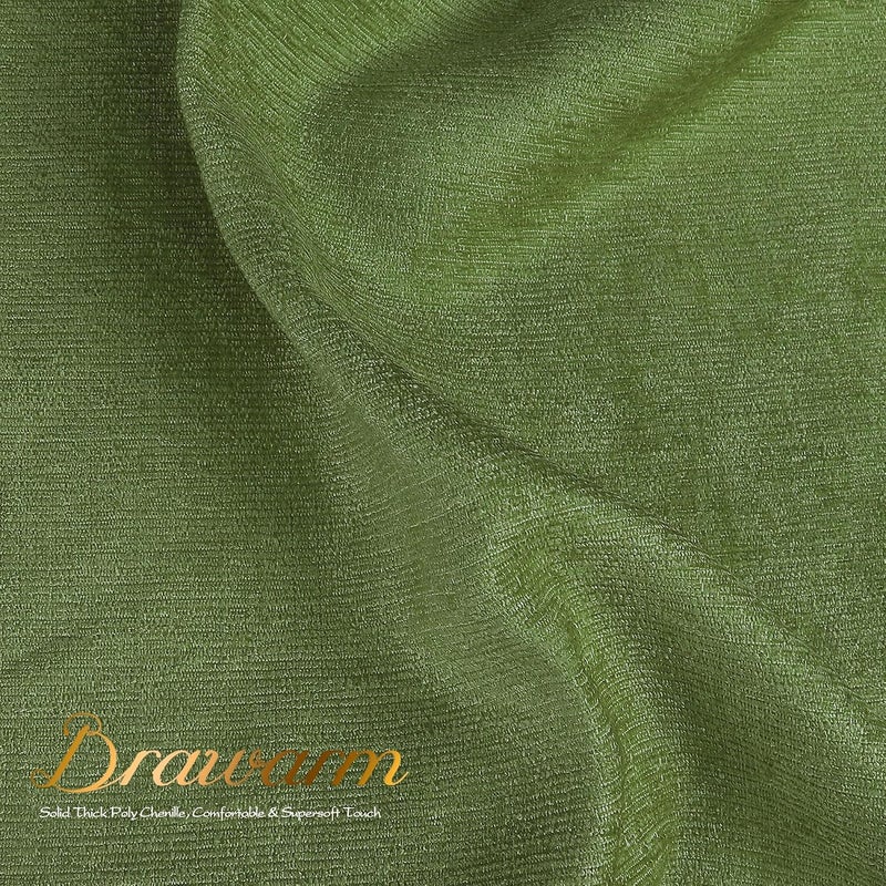BRAWARM Throw Pillow Covers 16x16 Inches - Forest Green Chenille Pillow Covers Pack of 2, Solid Dyed Soft Chenille Pillow Cases for Couch Sofa Bed Home Decoration - Image 4