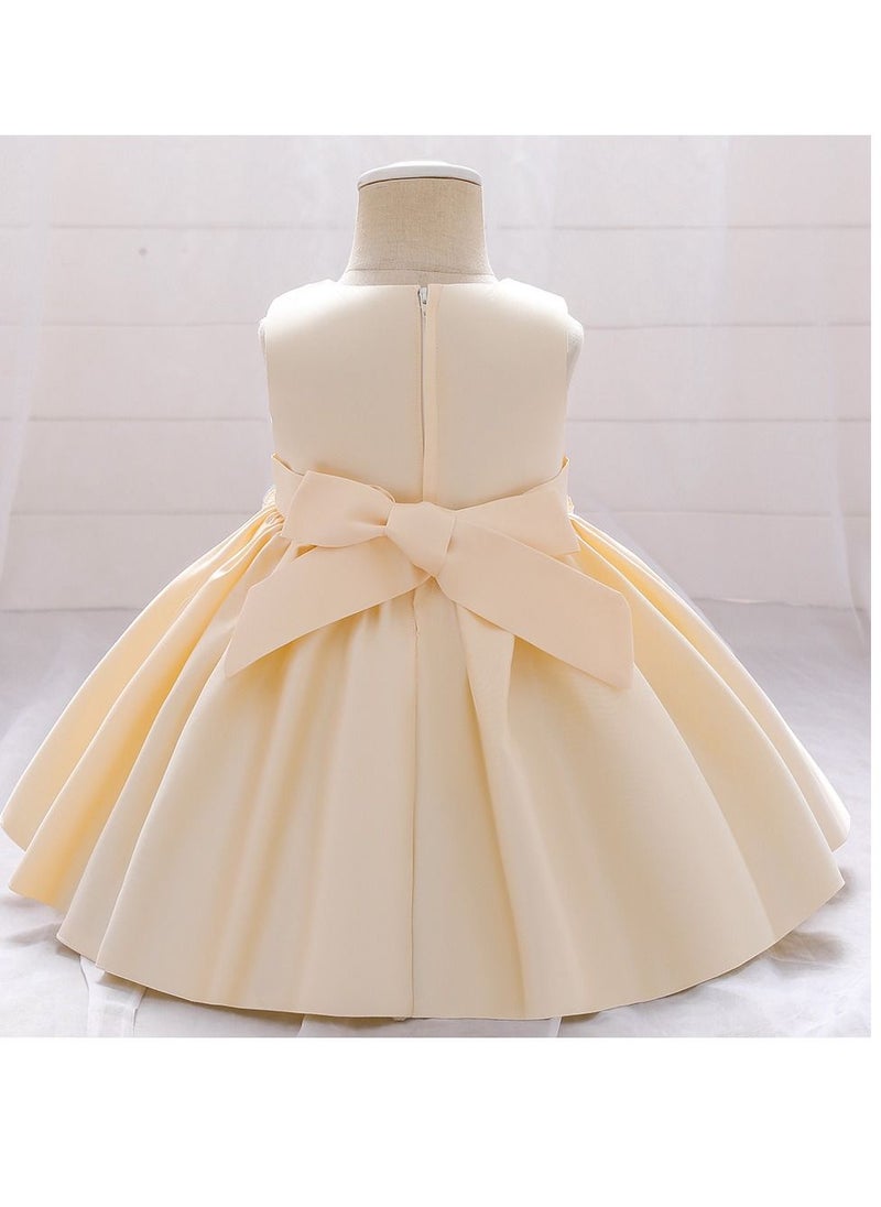 Loquat Fashionable Cute Girls Dresses Gold  - Image 2