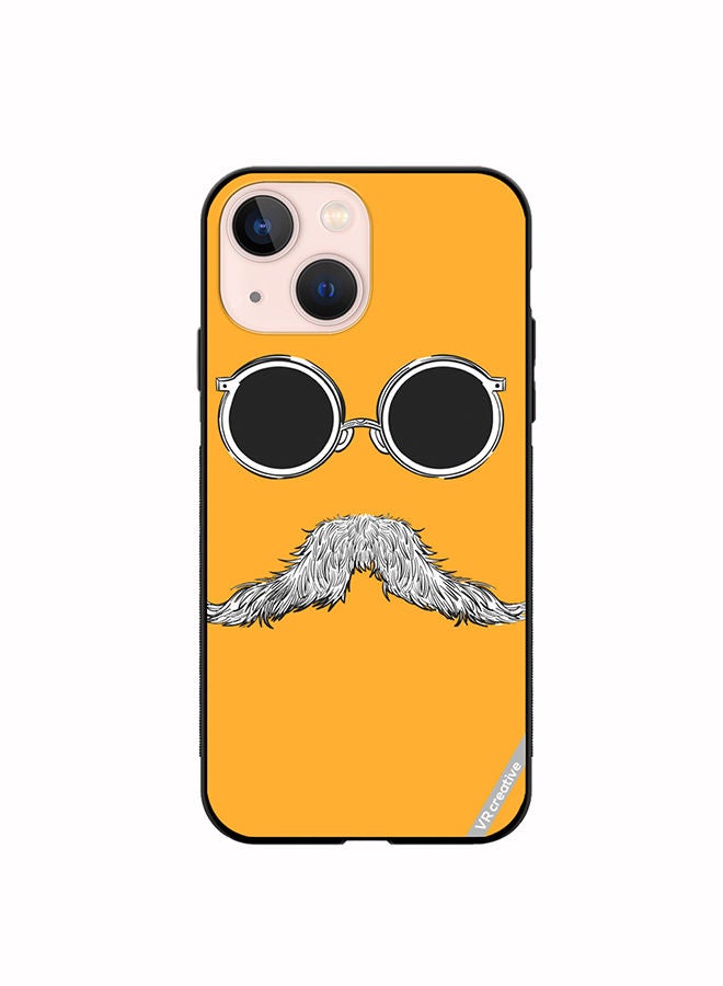 VR CREATIVE Protective Case Cover For Apple iPhone 13 Baba Mustaches Design Multicolour - Image 1