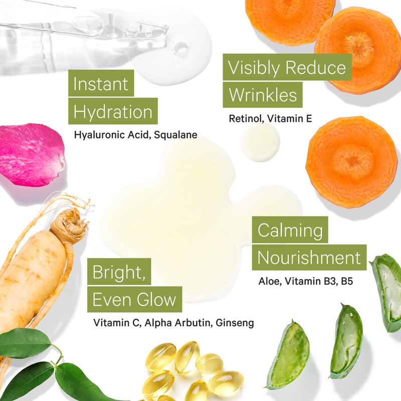 Tree to Tub Sensitive Skin Face Wash for Dry Skin & Anti Aging Retinol, Vitamin C, Hyaluronic Acid Serum for Face and Wrinkles - Fragrance Free Gentle Face Cleanser & Hydrating Facial Serum for Women - Image 5