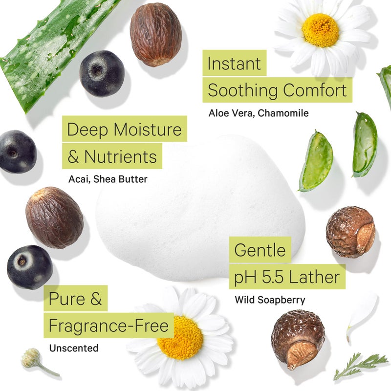 Tree to Tub Sensitive Skin Face Wash for Dry Skin & Anti Aging Retinol, Vitamin C, Hyaluronic Acid Serum for Face and Wrinkles - Fragrance Free Gentle Face Cleanser & Hydrating Facial Serum for Women - Image 4