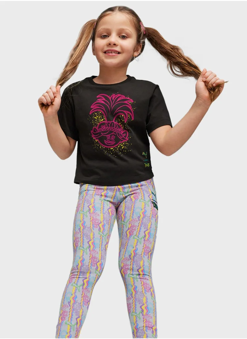 PUMA Kids Trolls All Over Printed Leggings