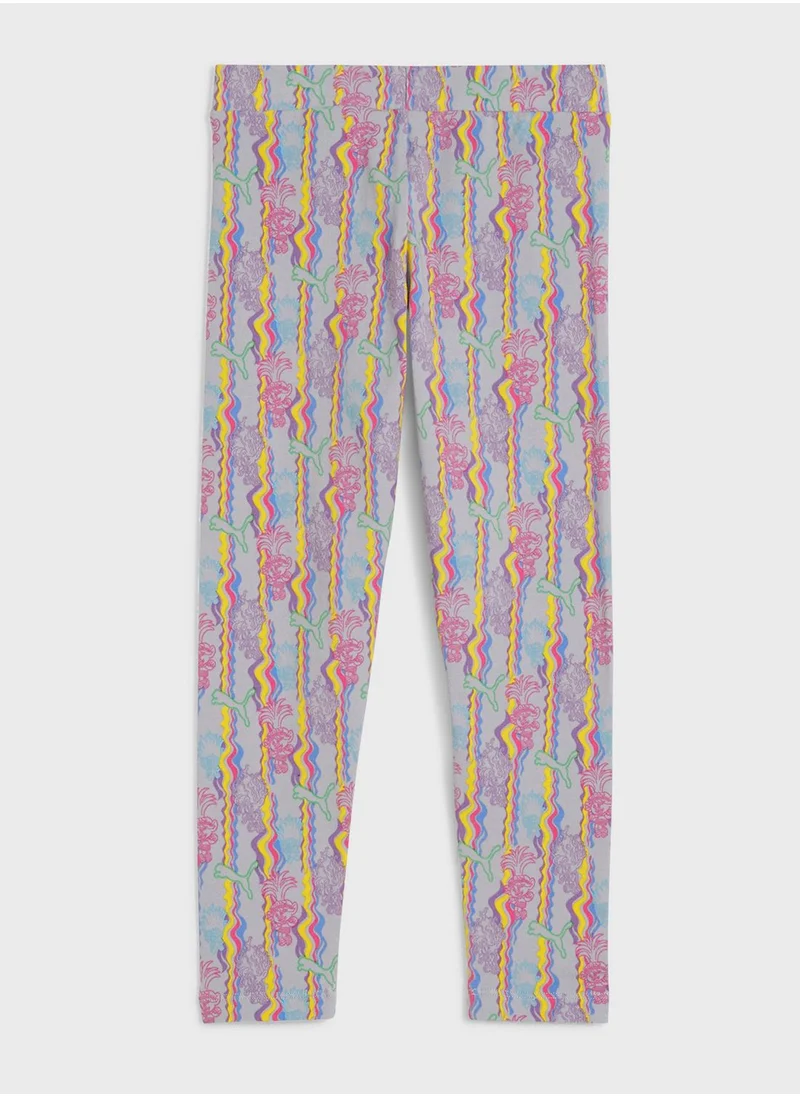 PUMA Kids Trolls All Over Printed Leggings