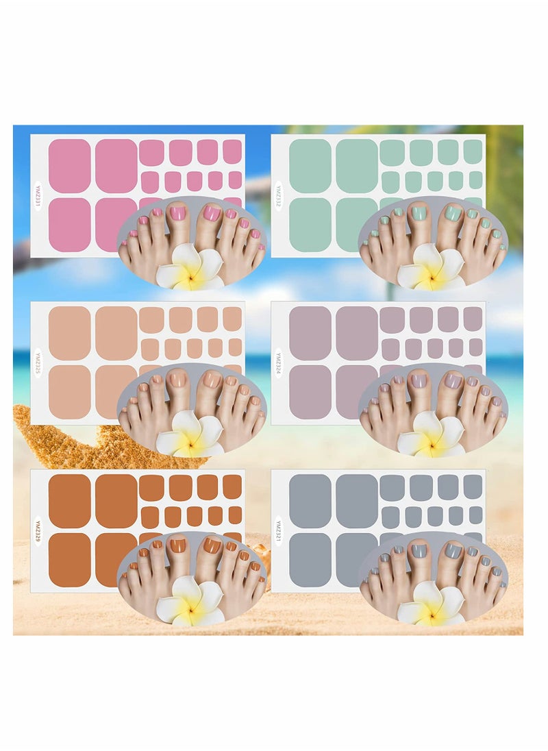 SYOSI Toenail Stickers, Glitter Toenail Wraps, 16 Sheets 352 Pieces, Adhesive Toenail Art Polish Decals Full Wrap Polish Stickers Tips, for Women DIY Toenails Designs  - Image 4