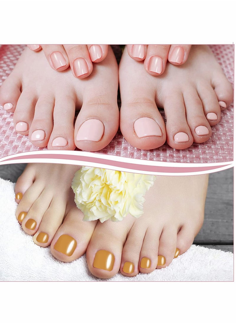 SYOSI Toenail Stickers, Glitter Toenail Wraps, 16 Sheets 352 Pieces, Adhesive Toenail Art Polish Decals Full Wrap Polish Stickers Tips, for Women DIY Toenails Designs  - Image 2