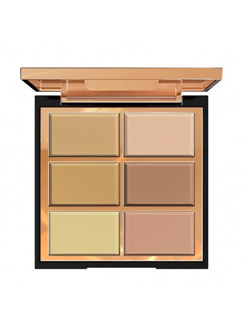 6 Colors Cream Concealer Palette Full Coverage & Long Lasting Colors Corrector Palette For Dark Circles Redness Acne With Natural Finish Cream Foundation Palette 01 Light Shade