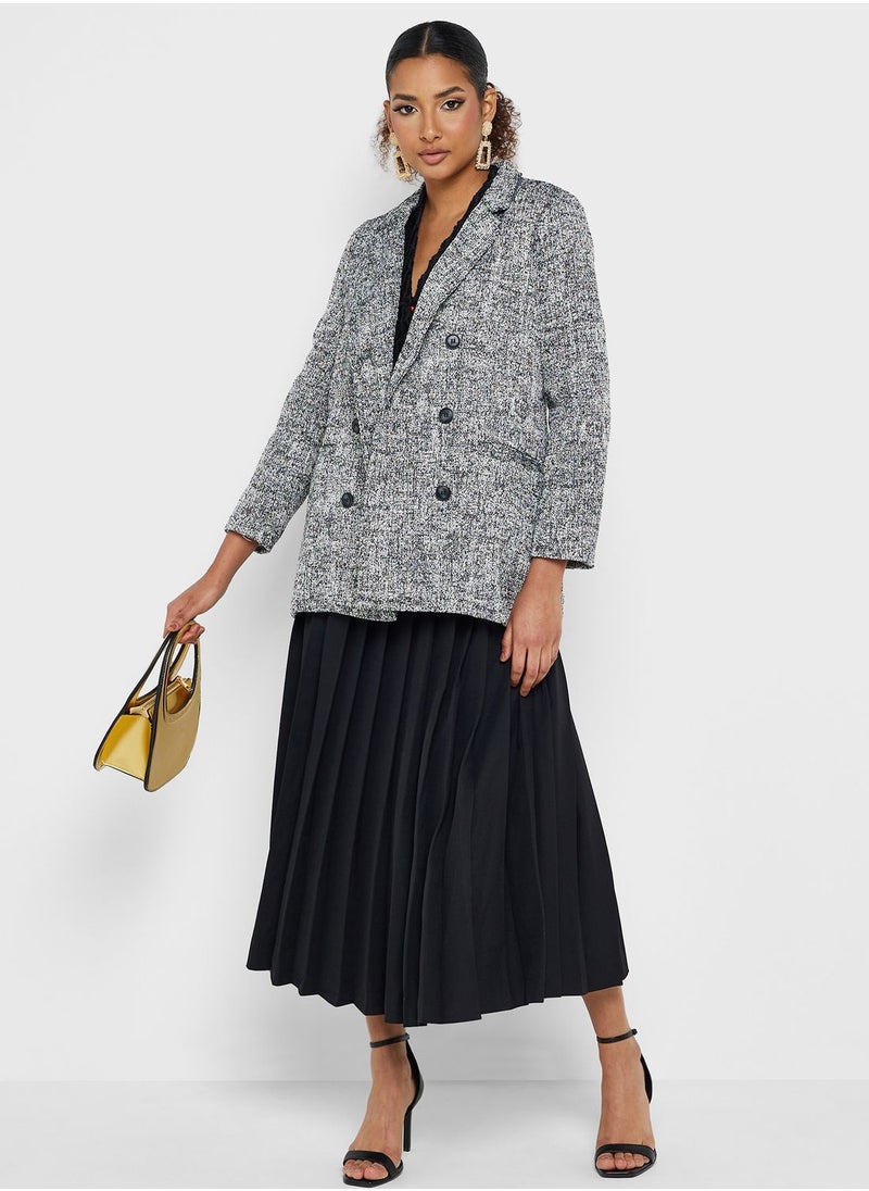 Montania Button Detail Knitted Blazer  - Image 4