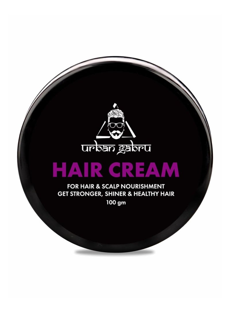 UrbanGabru UrbanGabru Hair Growth Cream with Coconut, Aloe Vera Protein for Hair Growth and Scalp Nourishment 100gm - Image 1