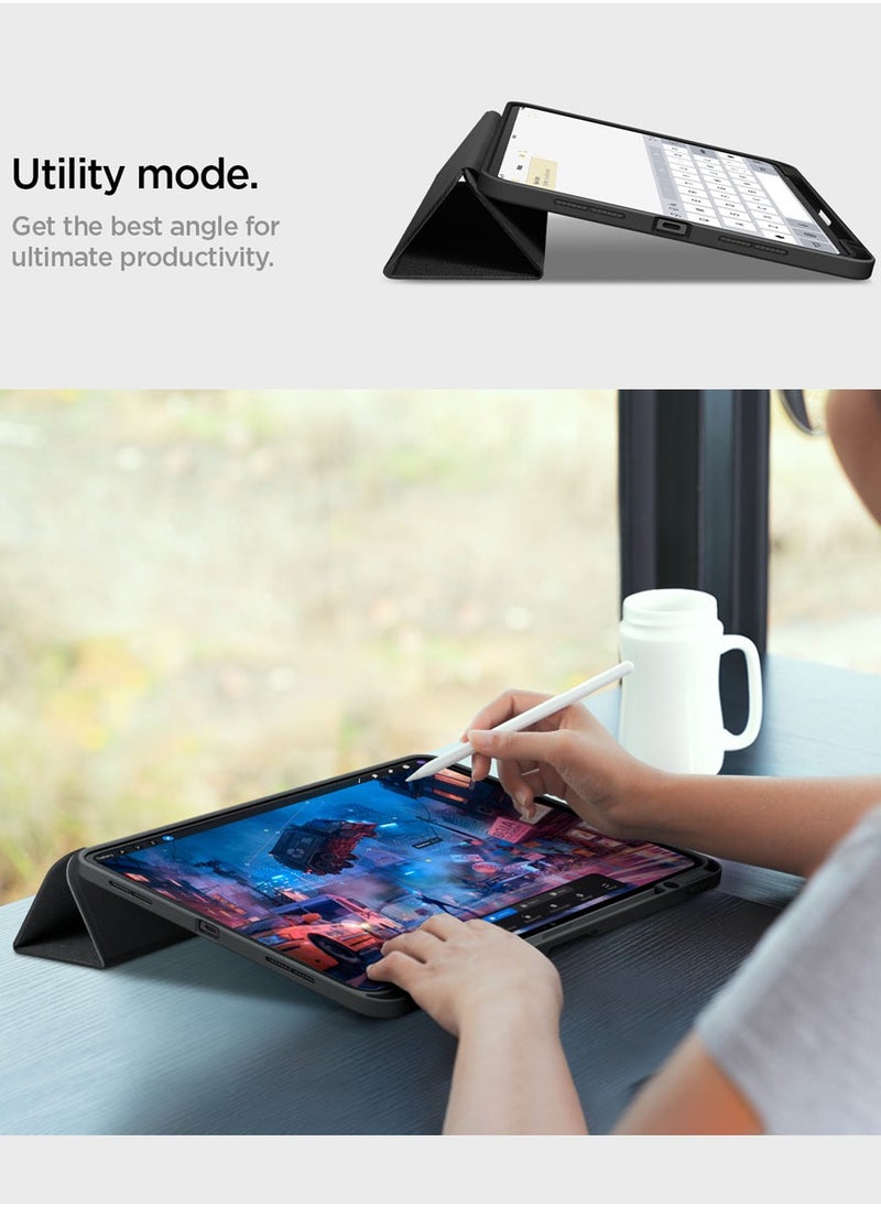 Spigen Urban Fit iPad Pro 11 inch Case Cover M4 (2024) with Pencil Holder - Black  - Image 5