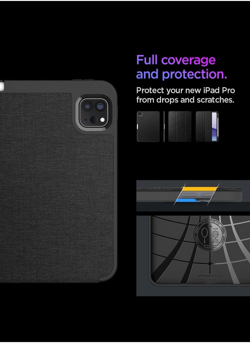 Spigen Urban Fit iPad Pro 11 inch Case Cover M4 (2024) with Pencil Holder - Black  - Image 4