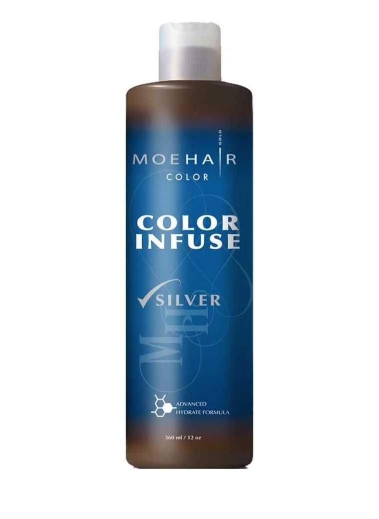 MoeHair Color Infuse Silver 360 ml - Made in USA  - Image 1