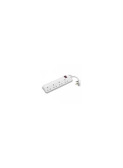 Generic Power Strips Extension Cord | 3 Sockets Universal Plug Adapter with 3Meter Bold Extension Cable | Power Socket | Extension Board | Extension Cable | Extension Socket (White)  - Image 1