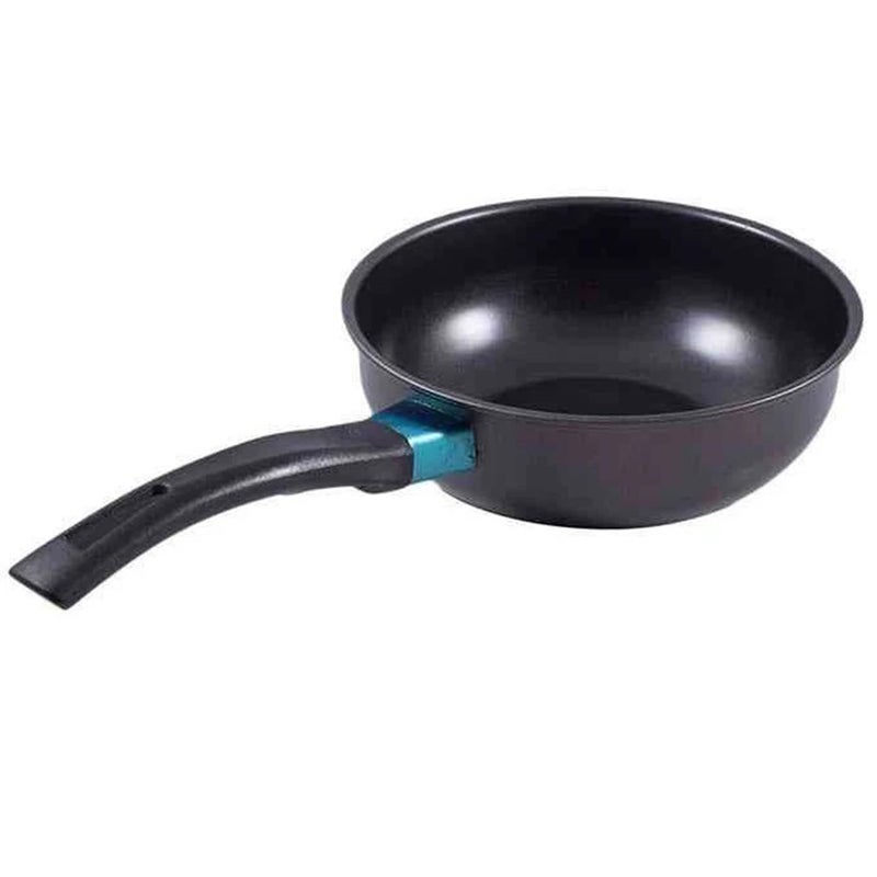 DecorTwist Aluminium Mini Saucepan NonStick Milk Pan with Handle Heating Milk Butter Coffee Tea Oil Induction Gas Compatible Durable FoodGrade Cookware 6x6x28cm 217g Black - Image 1