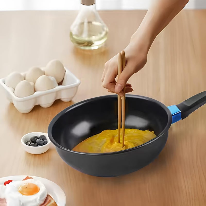 DecorTwist Aluminium Mini Saucepan NonStick Milk Pan with Handle Heating Milk Butter Coffee Tea Oil Induction Gas Compatible Durable FoodGrade Cookware 6x6x28cm 217g Black - Image 3