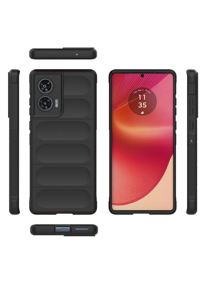 اس-توب جراب لهاتف Motorola Edge 50 Fusion 5G Global Magic Shield TPU + جراب هاتف من الفلانيل - Image 3