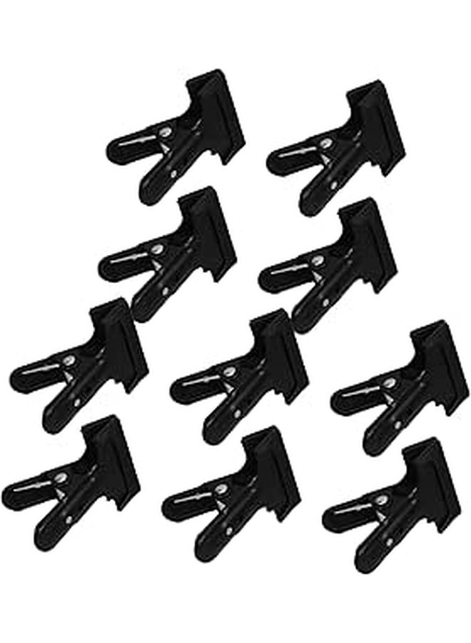 10 Pcs Heavy Duty Metal Spring Clips For Backdrop Stand Quick Clamp Fasteners With Tips For PVC Background Cloth Easy One Handed Setup For Photography Video Grey - Image 1