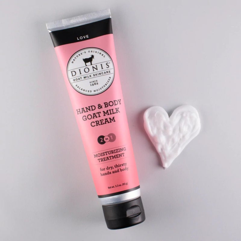 Dionis Goat Milk Skincare 3.3 oz Love Scented Hand & Body Cream - Travel Size Hand Lotion For Hydrating & Moisturizing Dry Skin - Cruelty Free Cream Made In The USA - Paraben Free Formula - Image 4