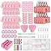 Hoemwarm 122 Pcs Pink Girls Spa Party Kit 10Pack Slumber Party Favors with Satin Robes Tote Bags and Nail Salon Accessories for Kids Spa Birthday Halloween Home Party Supplies - Image 3
