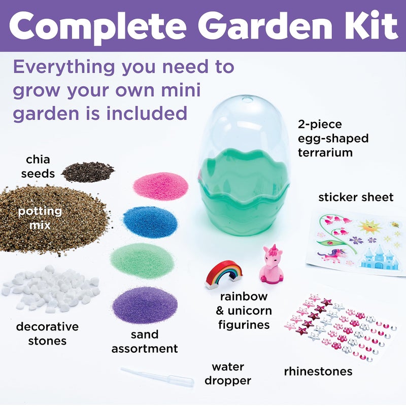 Creativity for Kids Mini Garden: Magical Unicorn Terrarium Kit - Unicorn Gifts for Girls, Kids Crafts and Unicorn Toys Ages 6-8+,Unique Gifts for Kids - Image 5