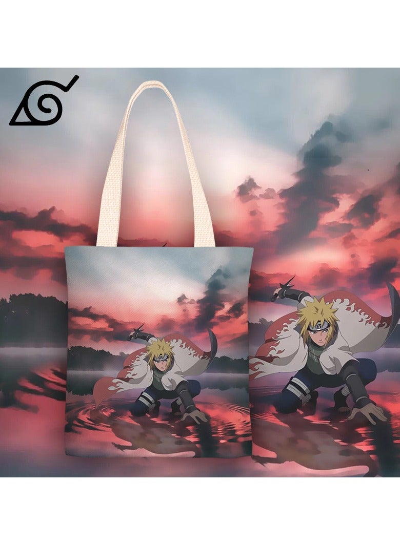 KUYING Anime Naruto Canvas Shoulder Bag 