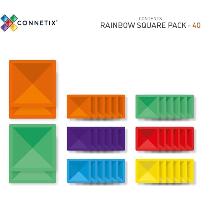 CONNETIX 40PCS COLORFUL PIPELINE BUILDING BLOCK, STEM LEARNING AND CREATIVE IMAGINATION INSPIRATIONAL EDUCATIONAL TILES TOY FOR KIDS - Image 4