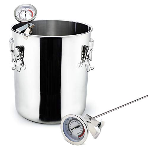Efeng Deep Fryer/Candy/Turkey Thermometer with Clip&15 inch stem - Professional Kitchen Pot Fryer,Stainless Steel Fry Oil Thermometer for Frying,Candy and Meat Cooking - Image 4