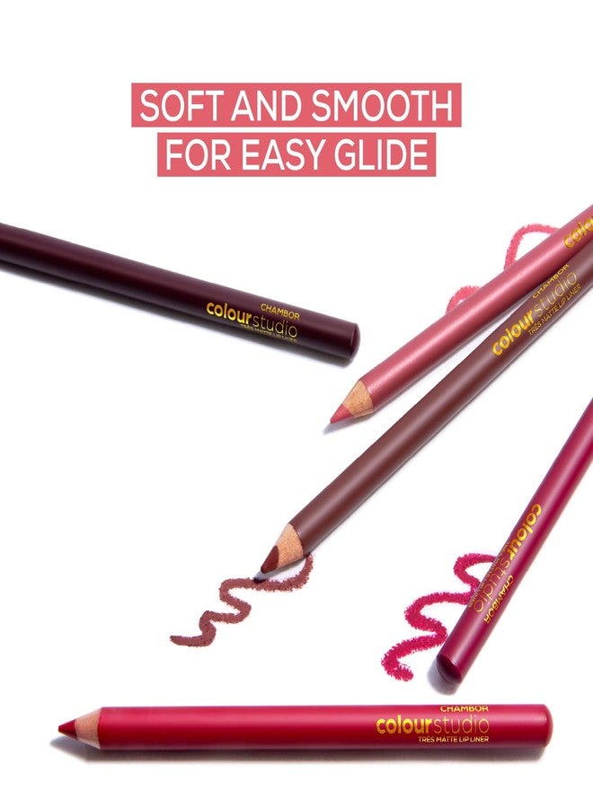 تشامبر محدد شفاه شامبور كولور ستوديو تريس مات - 1.14 غرام - 12 لون أحمر خدود برن - Image 5