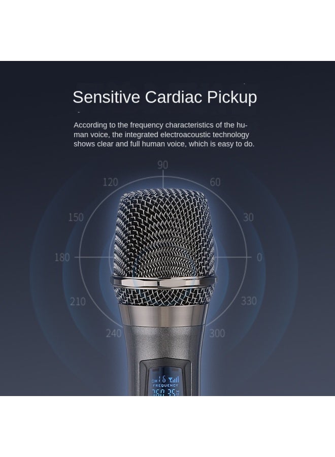 Live Wireless Microphone Home Karaoke One-drag-two Outdoor Sound System Tv Singing Conference Stage Sound Card Microphone - Image 4