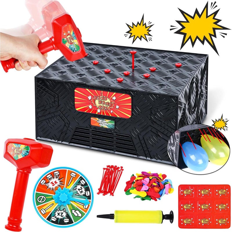 LovesTown Balloon Pop Game Blast Box Board Games for Family Night Juegos De Mesa Birthday Gifts Party Supplies for Adults and Kids - Image 3