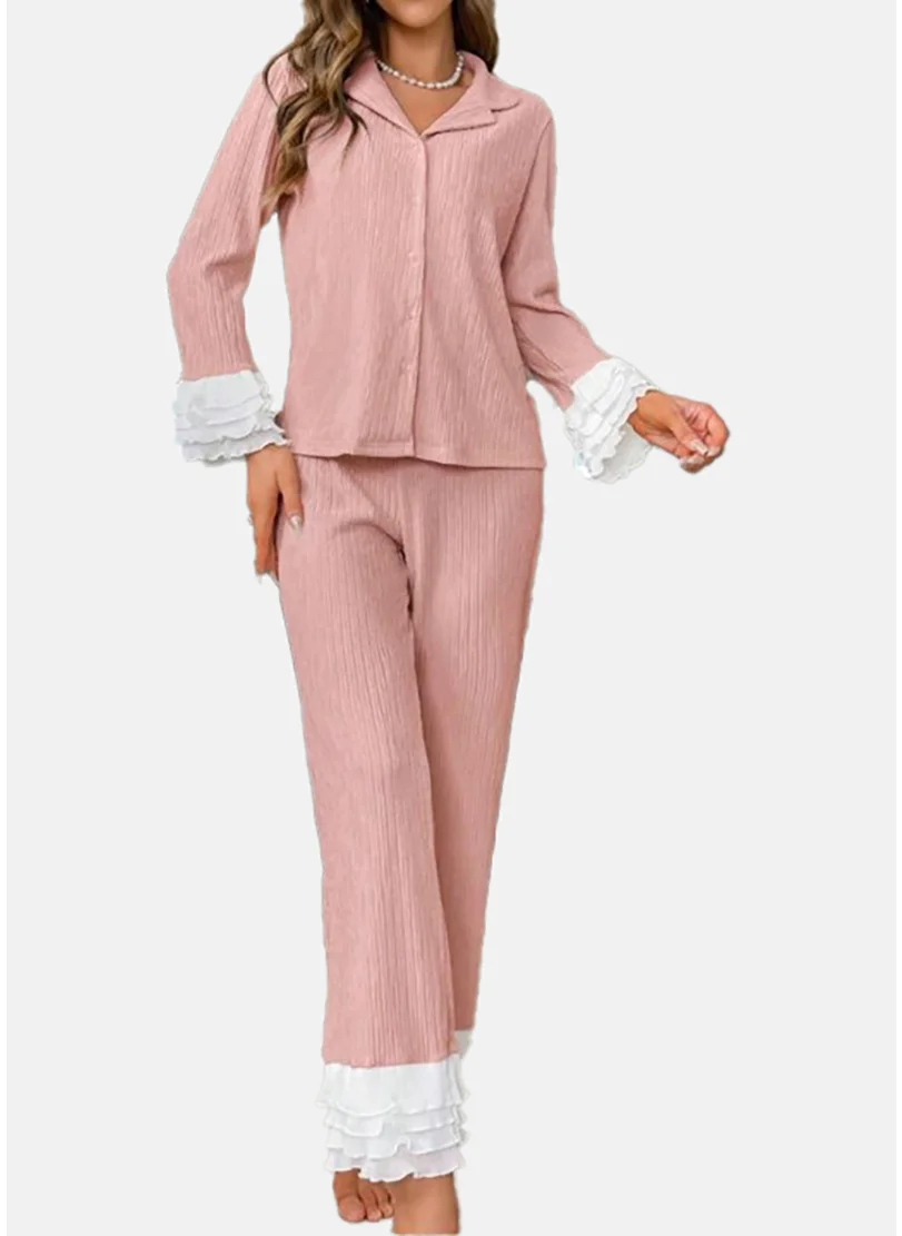 يونيكي Mauve Solid Pyjamas & Shirt