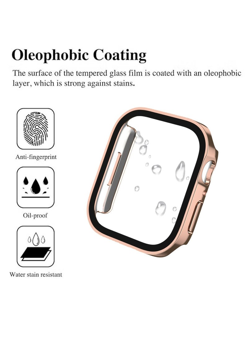 X-level - Hard PC Case for Apple Watch Case 41mm Series 8/ 7/9 with Tempered Glass Screen Protector, Full Hard Ultra-Thin Scratch Resistant Bumper Protective Cover 41MM - Image 1