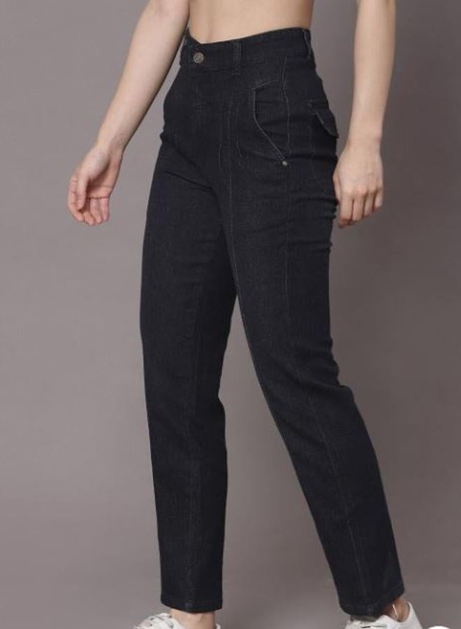 Kassually High Rise Pintuck Relaxed Fit Jeans - Image 2