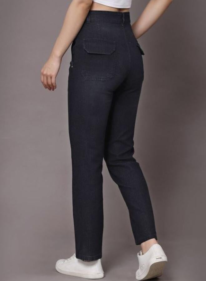 Kassually High Rise Pintuck Relaxed Fit Jeans - Image 3