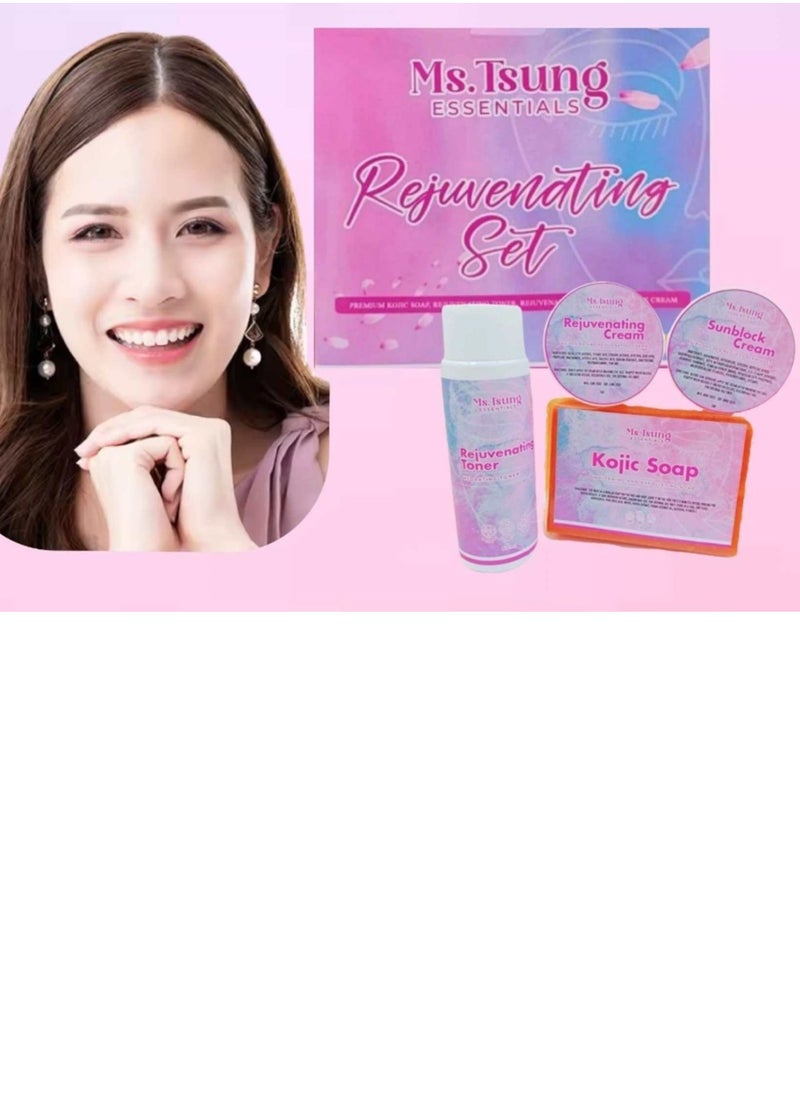 Ms Tsung Essentials essentials Rejuvenating set(PREMIUM KOJIC SOAP.REJUVENATING TONER  - Image 2