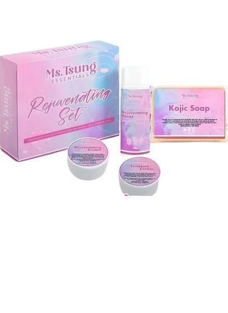 Ms Tsung Essentials essentials Rejuvenating set(PREMIUM KOJIC SOAP.REJUVENATING TONER  - Image 3