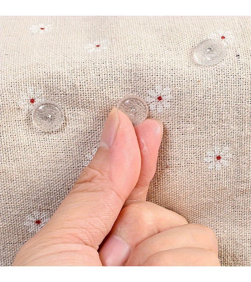 50 قطعة من الإبر الالتوائية الشفافة لوسائد الأريكة، شرائح مانعة للانزلاق، مثبتات أمان سهلة التنظيف، إكسسوارات الفراش - Image 3