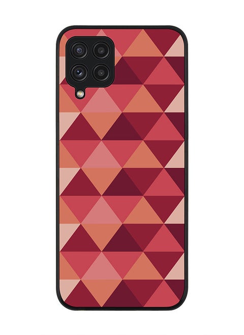 Rugged Black edge case for Samsung Galaxy A22 (LTE/4G)  Slim fit Soft Case Flexible Rubber Edges Anti Drop TPU Gel Thin Cover - Topsy Turvy Triangles