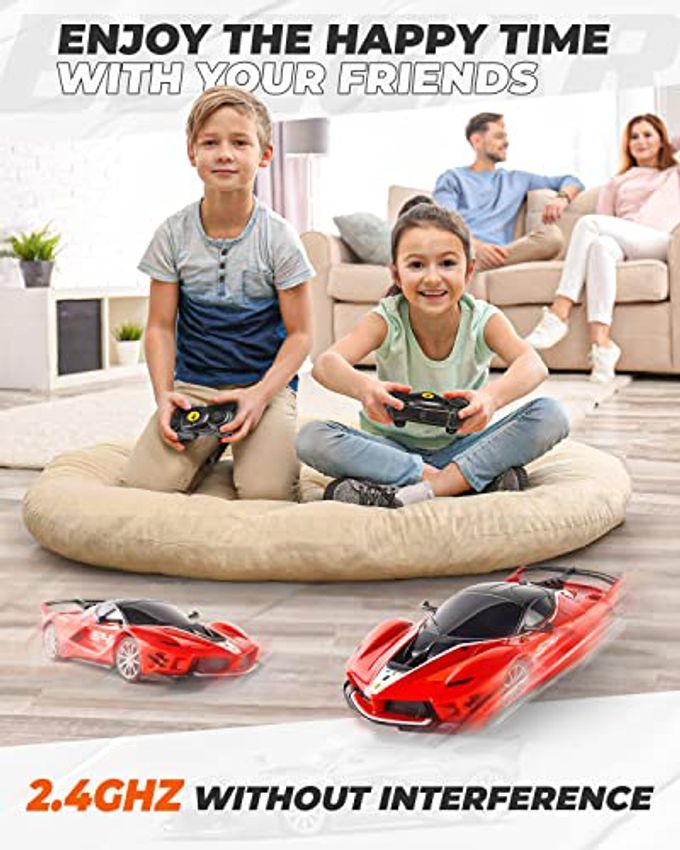 BEZGAR Remote Control Ferrari Car 1:24 Scale Ferrari Electric Sport Racing Toy Car Model Vehicle, 2.4Ghz Licensed Red RC Car Series for Adult, Girls, Boys Age 8 9 10 11 12 Years Holiday Ideas Gift - Image 3