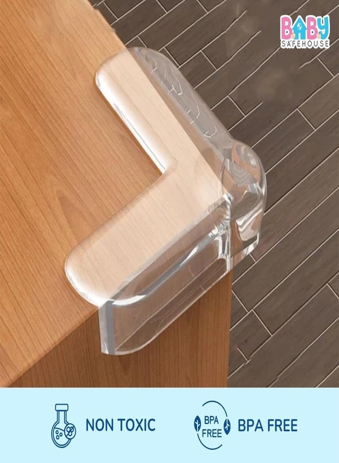 BabySafeHouse Furniture Corner Guard for Baby Proofing, Pre-Taped Corner Protectors -Transparent (Pack of 10-L Shape) - Image 3