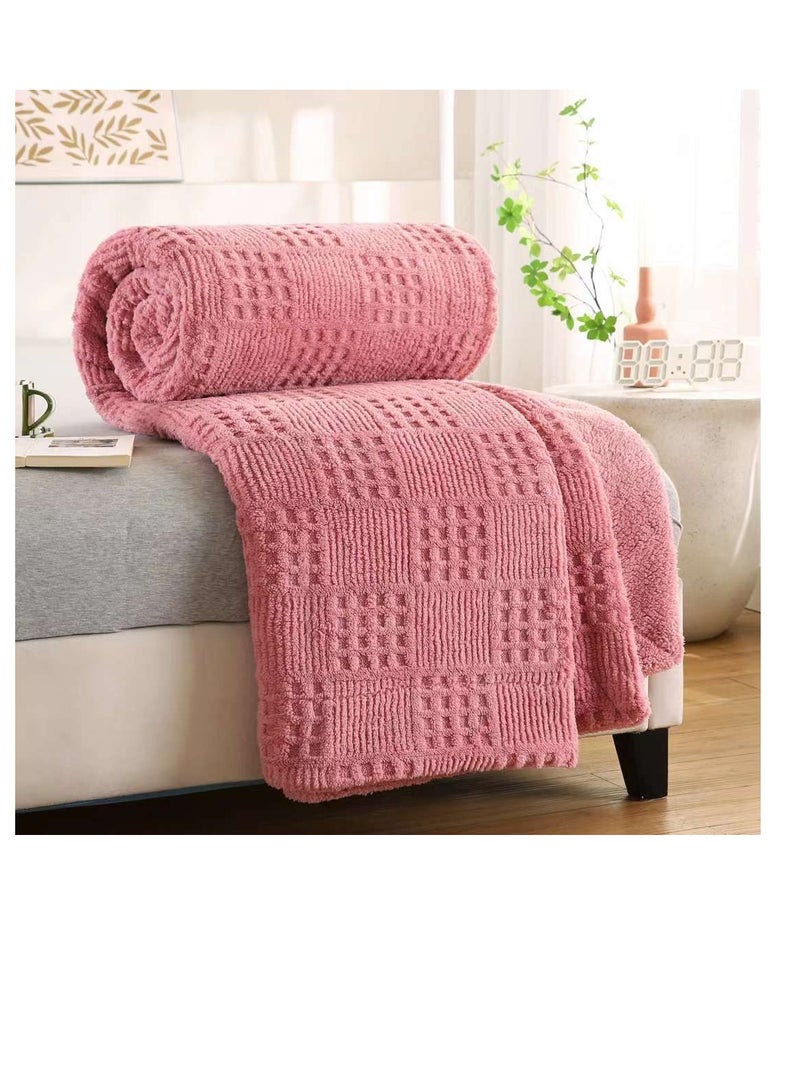 بطانية مخملية الملمس - بطانية فائقة النعومة - مريحة من الفلانيل الفاخر | مقاس كينج ٢٣٠ × ٢٠٠ سم