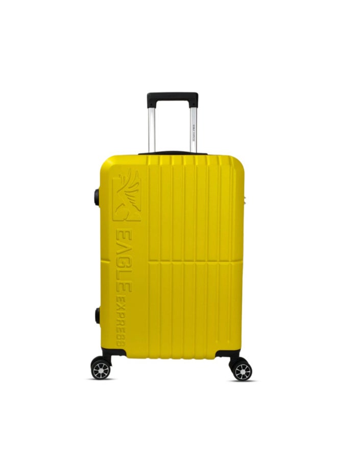 Eagle Express 3-Piece Aura Telescopic Handle ABS Hard Luggage Set Yellow 76 x 30 x 49 cm 300114  - Image 2
