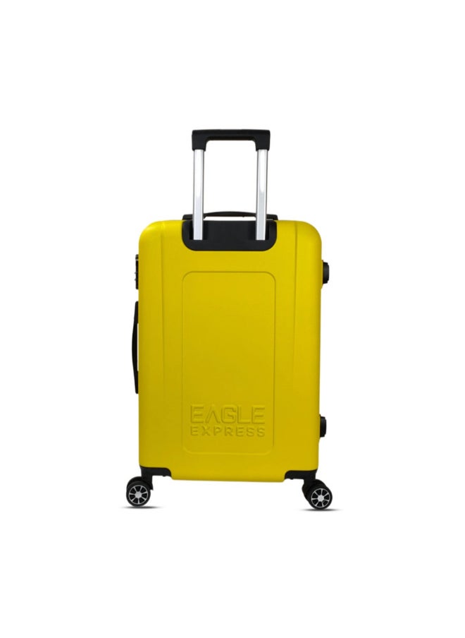 Eagle Express 3-Piece Aura Telescopic Handle ABS Hard Luggage Set Yellow 76 x 30 x 49 cm 300114  - Image 3