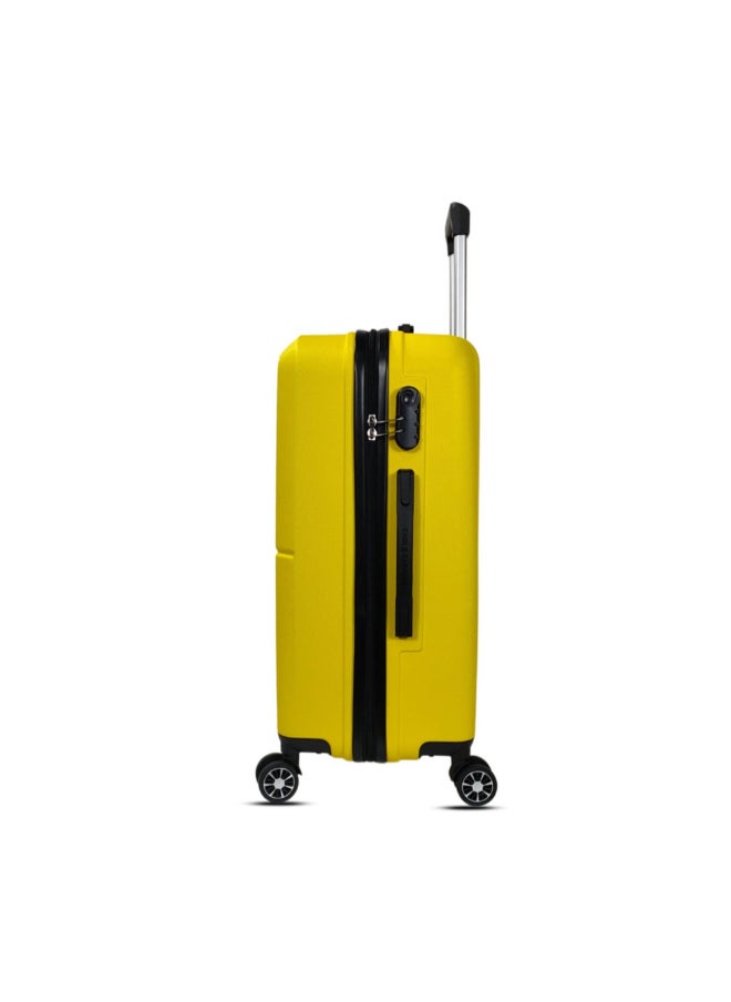 Eagle Express 3-Piece Aura Telescopic Handle ABS Hard Luggage Set Yellow 76 x 30 x 49 cm 300114  - Image 5