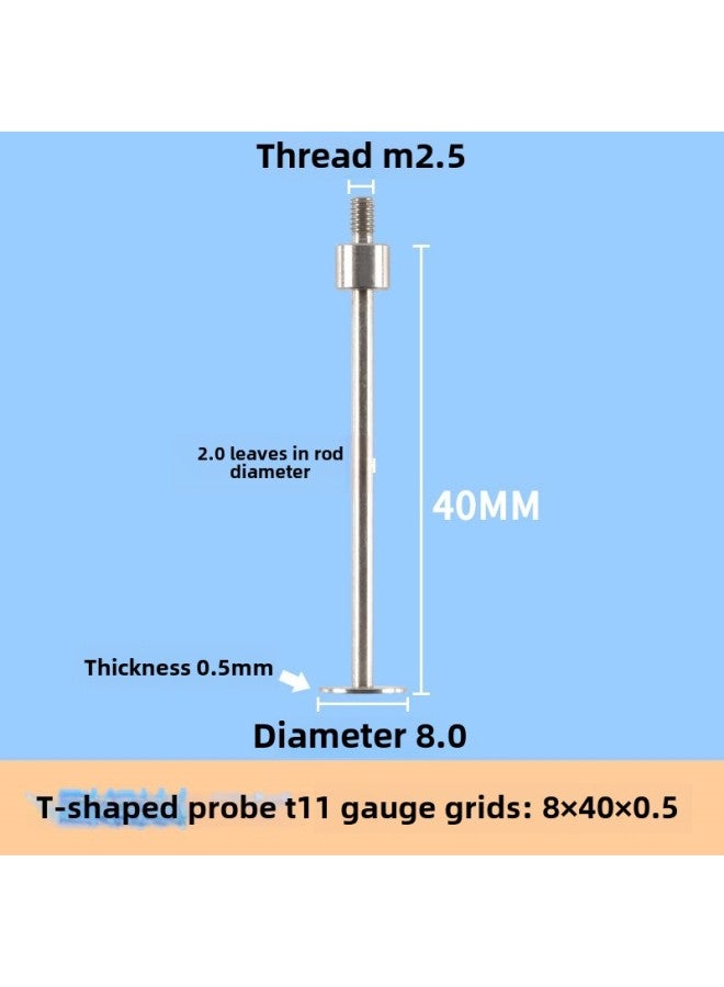 # Dial Indicator Needle Flat Tip Measuring Special-shaped Gauge Needle Curved Gauge Measuring Table. Thousands Of Minutes Meter High-Color:Blue  - Image 1